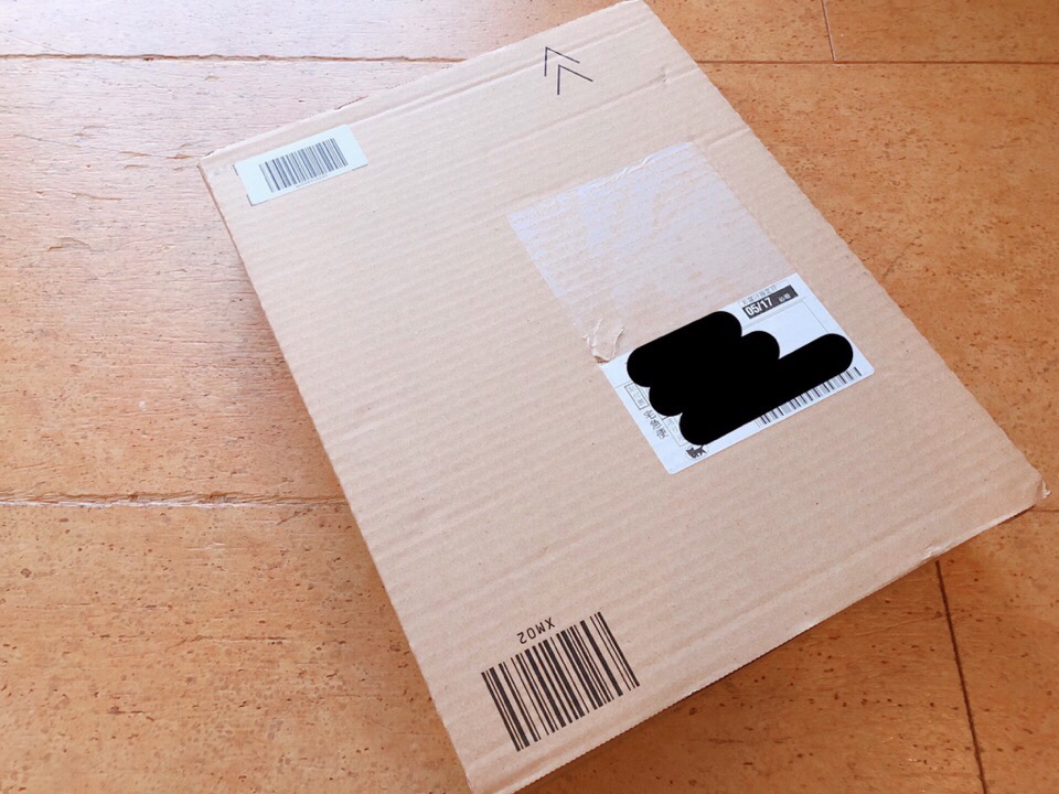 AmazonのFire TV Stickが段ボールに梱包されている様子