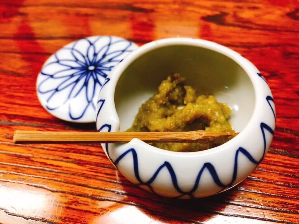 諫早そば処戸隠の天丼セットについてきた柚子胡椒