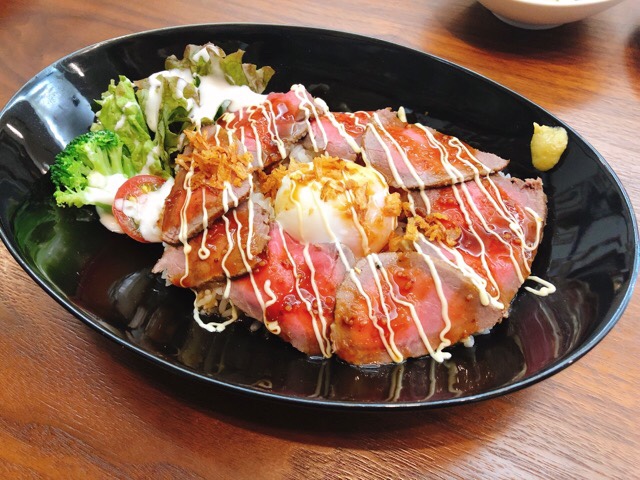 Easeのローストビーフ丼のわさび