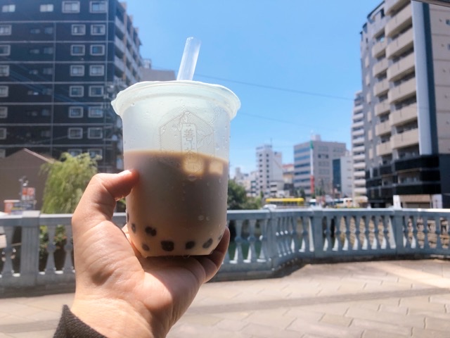 善茶(よいちゃ)の黒糖タピオカミルク