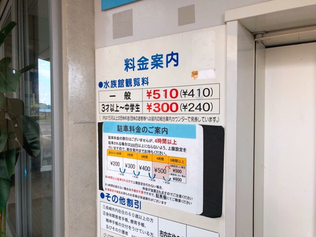 ペンギン水族館の入場料