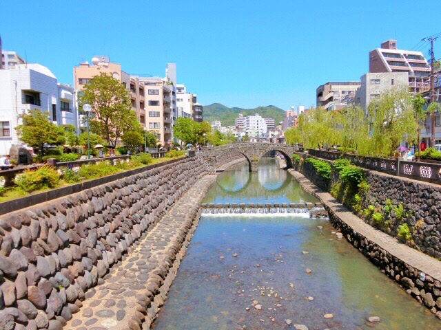 メガネに見える眼鏡橋